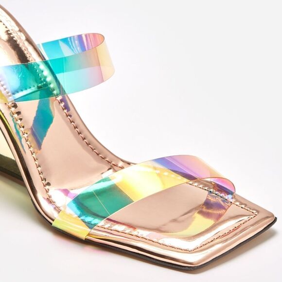 NIB Good American CINDER-F*CKING-RELLA WEDGE - Picture 7 of 12